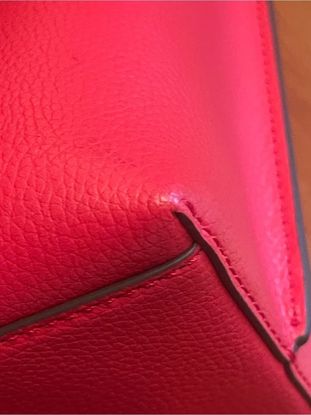 Tory Burch Perry Small Red Leather Tote Detachable Strap Crossbody